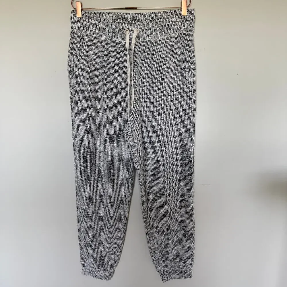 Aerie OFFLINE Womens Snowday Jogger Pants XL Black Knit Drawstring Lounge Cozy - Picture 2 of 10